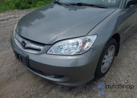 2005 Honda Civic Lx из США, поврежденный, VIN JHMES165X5S003815